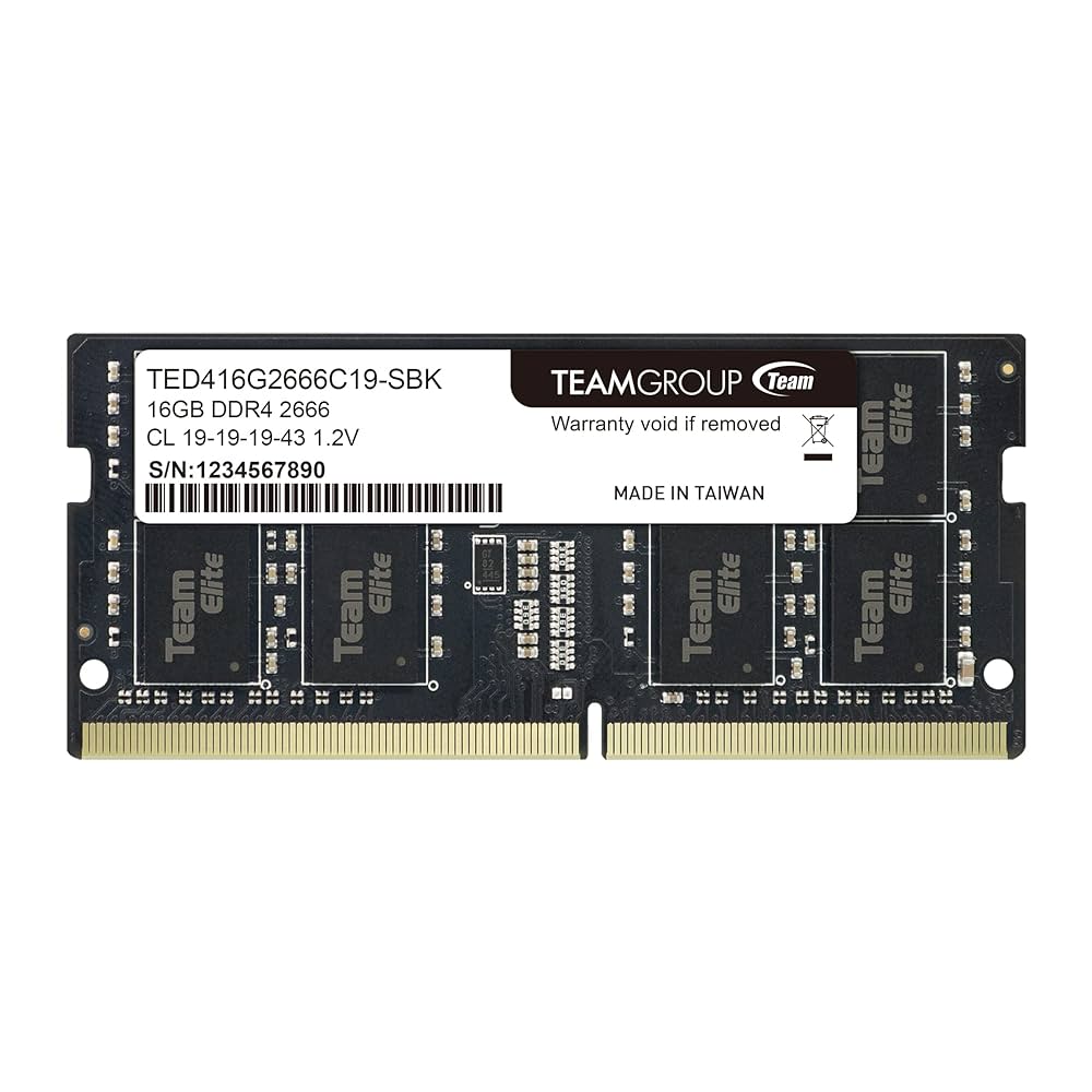 ELITE DDR4(2666) 16GB x 4枚 (64GB) Team Elite 16GB SODIMM DDR4 2666 : Amazon.ca: Electronics
